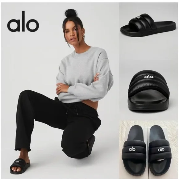 ALO Yoga cloud Slippers/slides - Picture 3 of 5